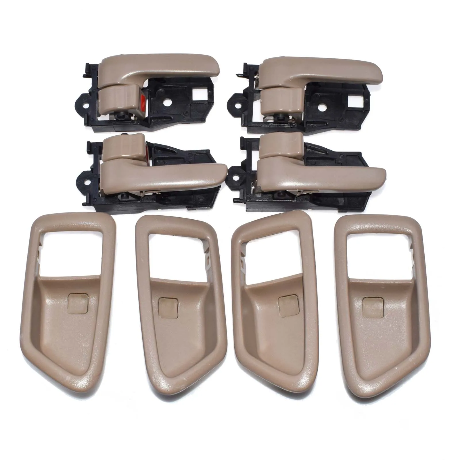 Tan ISANCE Tan, серая внутренняя дверная ручка Левая Правая FL FR RL RR 8 шт. для Toyota Camry 1997 1998 1999 2000 2001 69206-AA010 - Цвет: Tan