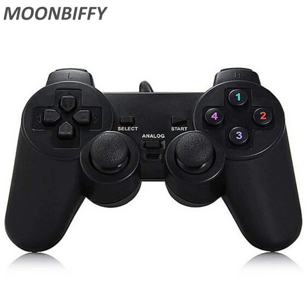 2020 NEW Wired Gamepad USB Game Controller Gaming Joypad Joystick Control for PC Computer Laptop Gamer Black Game Console