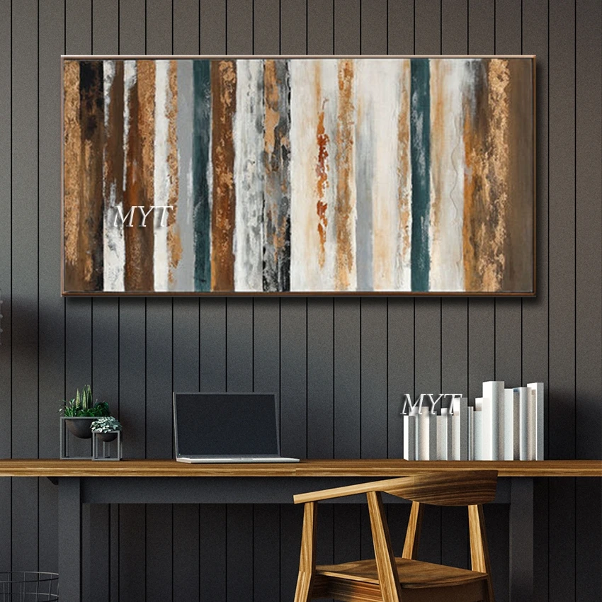 Лучшие продажи ручная роспись темные полосы пейзаж абстрактные рисунки картина