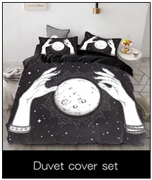 3D Duvet Cover Set Queen/King/Europe/Custom,luxury Bedding Set,Quilt/Blanket Cover Set,Bedclothes Boho moon,drop ship