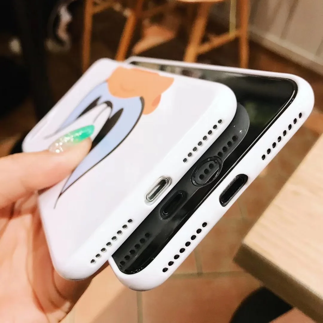 WTSZKL Donald Duck mobile phone case For iphone XS Max Case X XR 8 7 6S 6 Plus Cover fashion soft TPU cartoon |