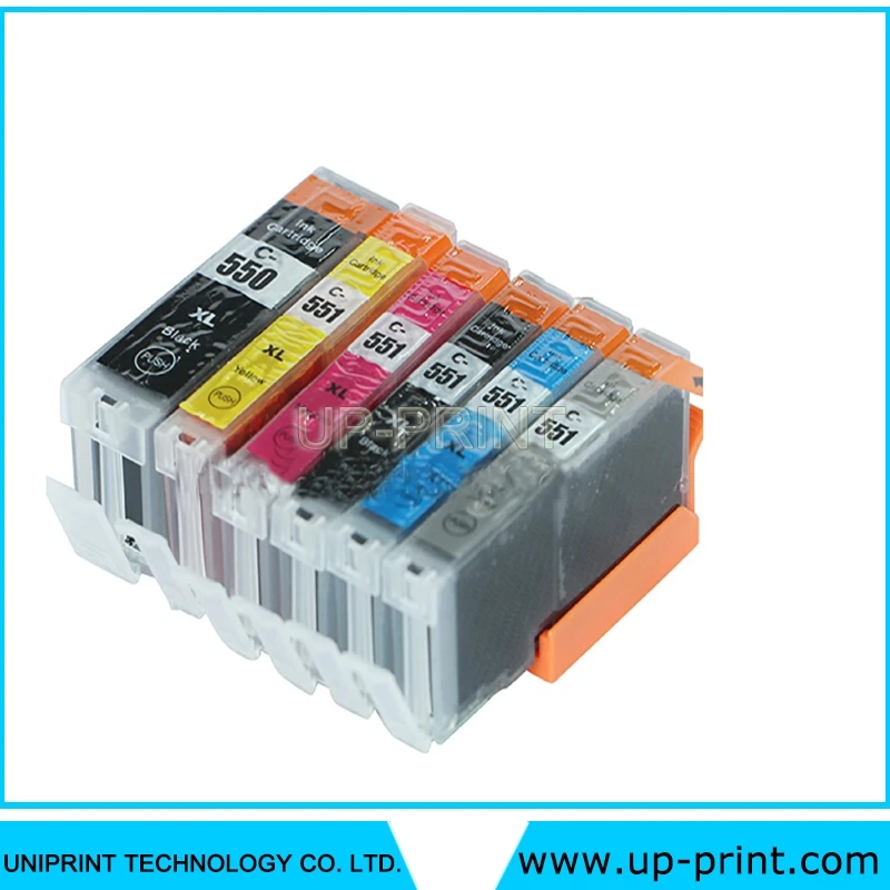 Картридж для принтера Canon MG6350 MG7150 MG7550 IP8750 pgi550 CLI 551 GY|ink cartridge|ink cartridge for canoncompatible ink |