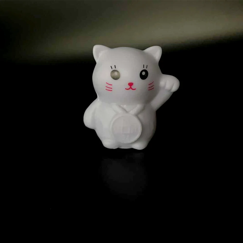 Милый светодиодный светильник ночник в форме кошки красочные меняющиеся цвета