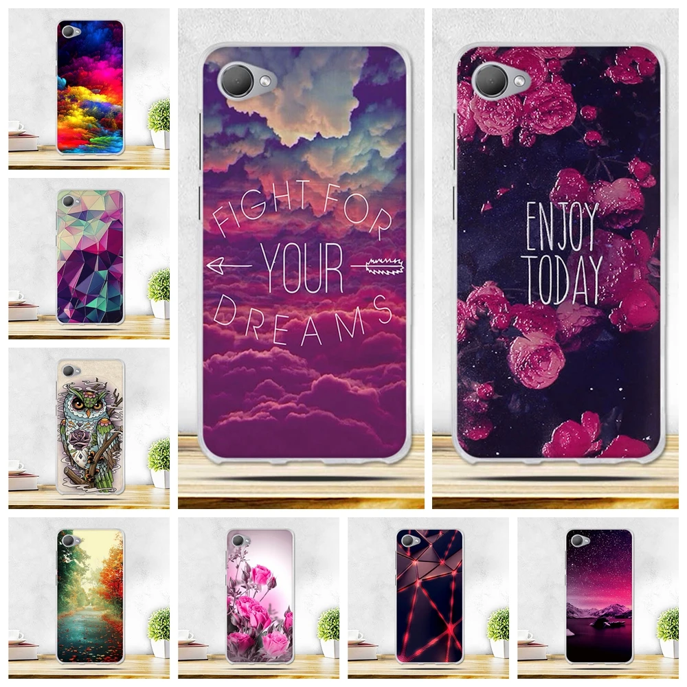 Для Fundas HTC Desire 12 чехол 5 дюймов Мягкий ТПУ Ультра Тонкий силиконовый для сотового