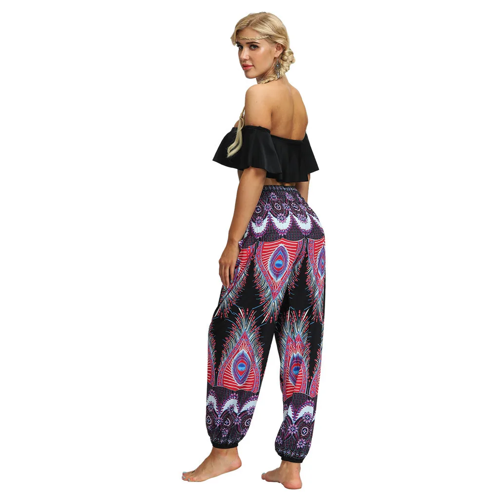 Повседневные свободные женские штаны-шаровары; pantalones mujer pantalones de mujer; уличная одежда; коллекция года; хиппи; мешковатые Boho Aladdin брюки; Z4