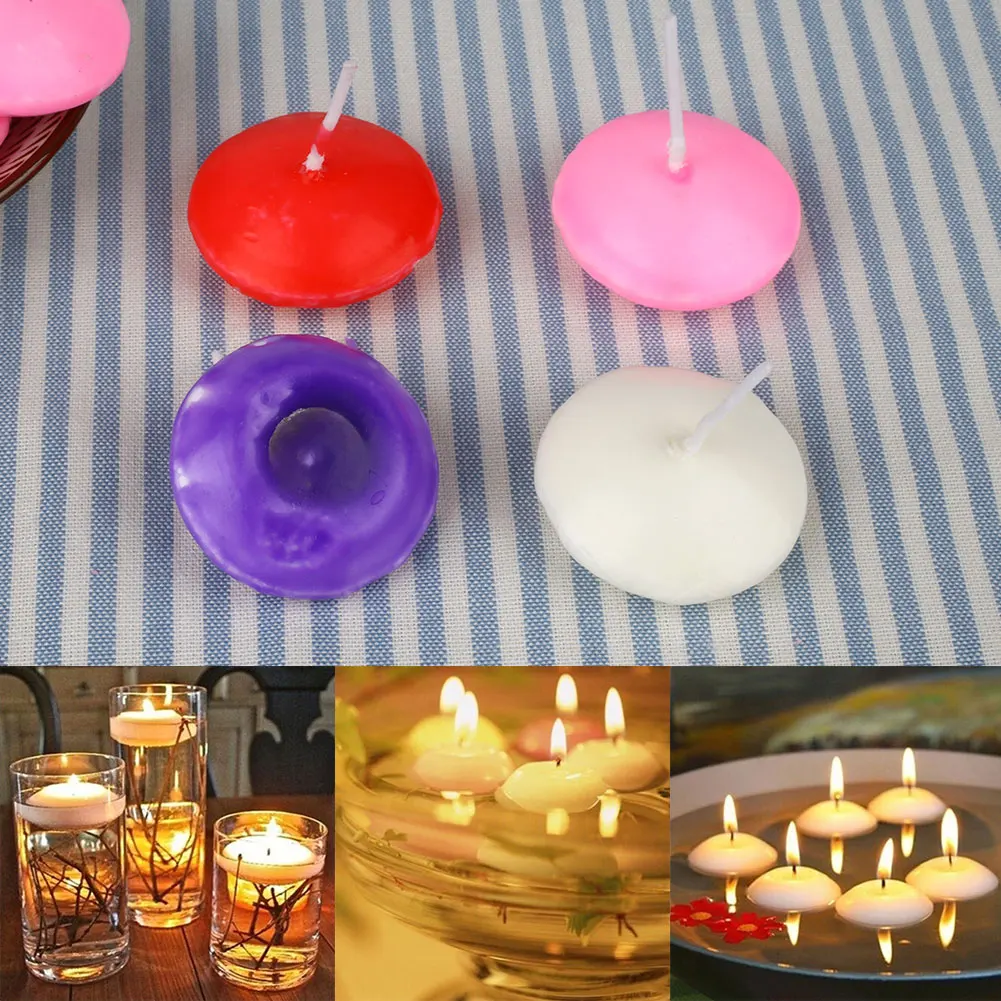 20pcs Small Unscented Floating Candles Home Decor Wedding Birthday Party Dedals