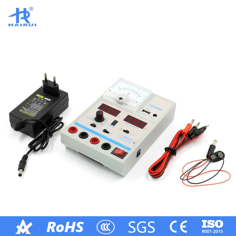 HAIRUI PS1503A Мини DC источник питания 110 В/220 В светодиодный цифровой дисплей 5 В/15 в 3A