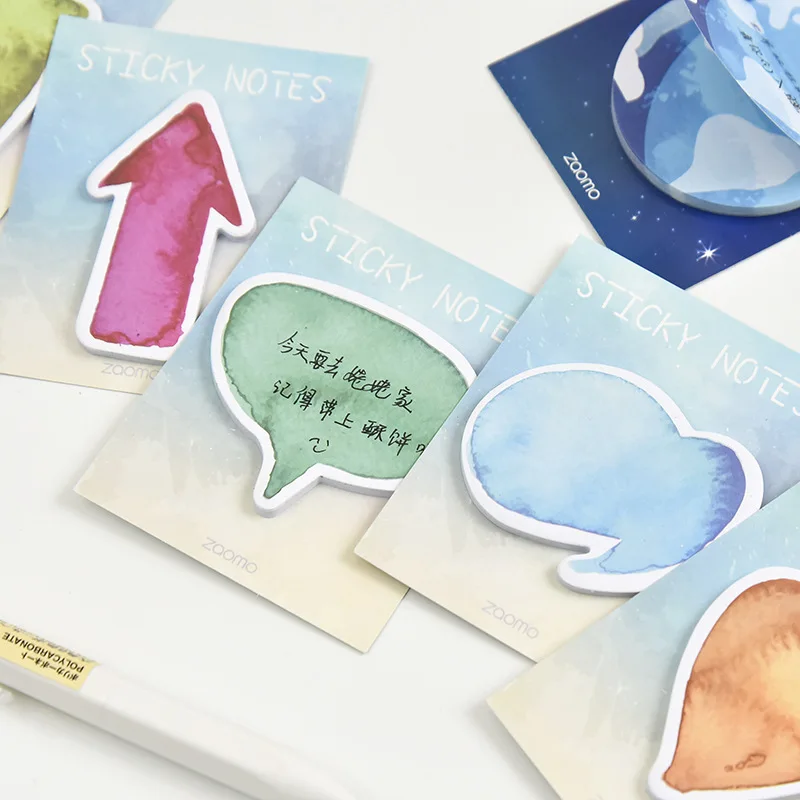 1 шт творческие блок стикеров для заметок в форме планета Memo Pad Kawaii наклейки