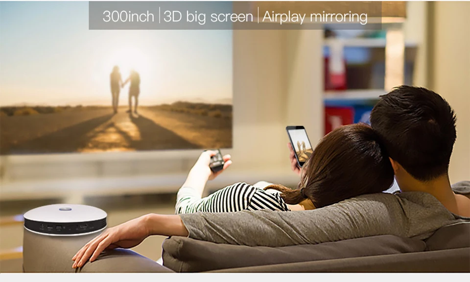 ByJoTeCH M18 проектор 3D 1080P 2G 16G Android wifi 4K домашний кинотеатр проектор AirPlay Miracast встроенный аккумулятор
