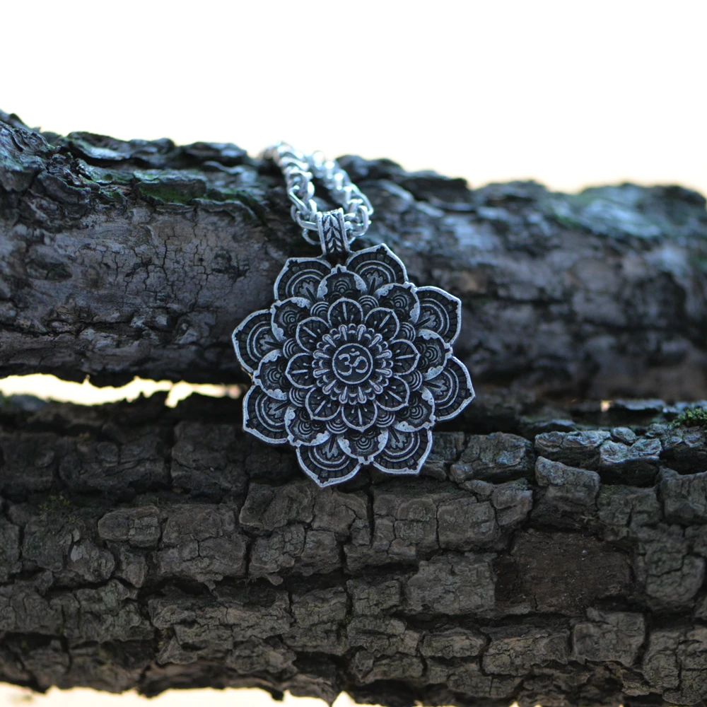 LANGHONG тибетское духовное ожерелье геометрический амулет религиозные