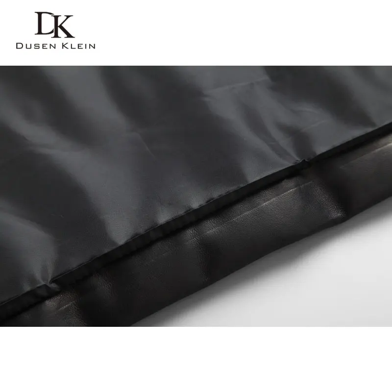 Мужской пуховик из натуральной кожи, зимнее теплое длинное пальто с воротником из меха норки, верхняя одежда из овчины, дизайнерский бренд класса люкс, x89802