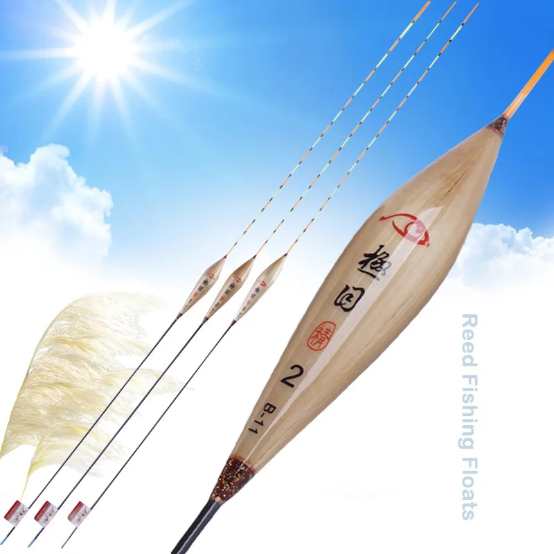 

Crucian Preferred Reed Fishing Floats Cylinder Shape 1-3# Boyas Flotador Pesca Stoppers Bobbers Fishing Accessories Tools(B-11)