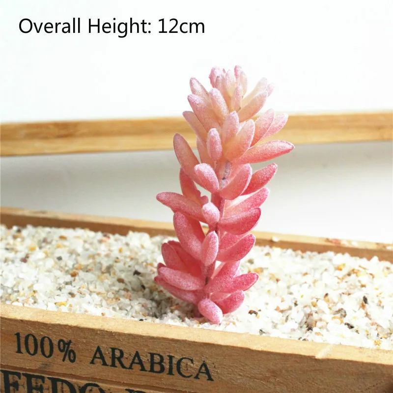 Artificial Plastic Succulent Plants DIY Flower Pants Wall Accessories Fake garden decoration plantas artificiais | Дом и сад