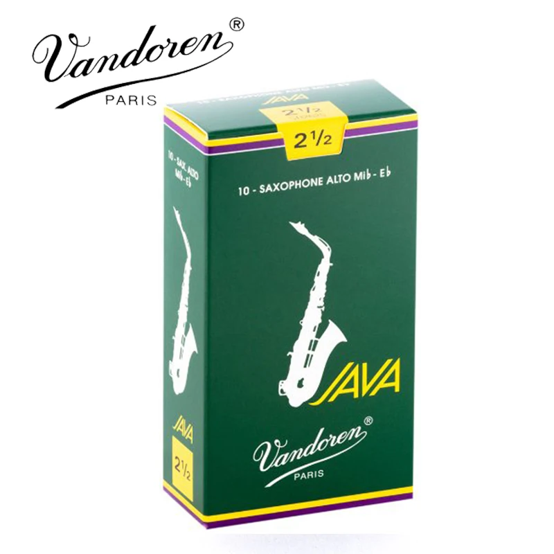Оригинальный Французский Vandoren JAVA саксофон Alto Mib Eb язычки прочность 2 5 # 3 серая