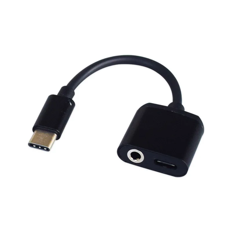 Адаптер для наушников usb type c до 3 5 мм и 2 в 1 зарядки прослушивания музыки