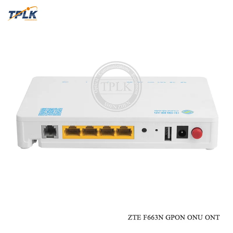 Английская прошивка 100% абсолютно новая ZTE F663N GPON ONU ONT 4GE + 1Tel USB Wifi такая же функция