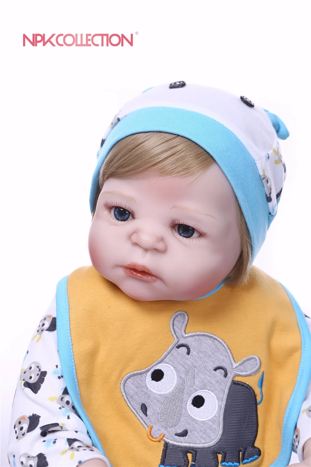 NPKCOLLECTION новый дизайн маленькая кукла-Рино полностью силиконовый корпус