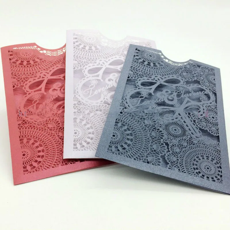 30 шт. пригласительные открытки для свадьбы с резными цветами | Дом и сад