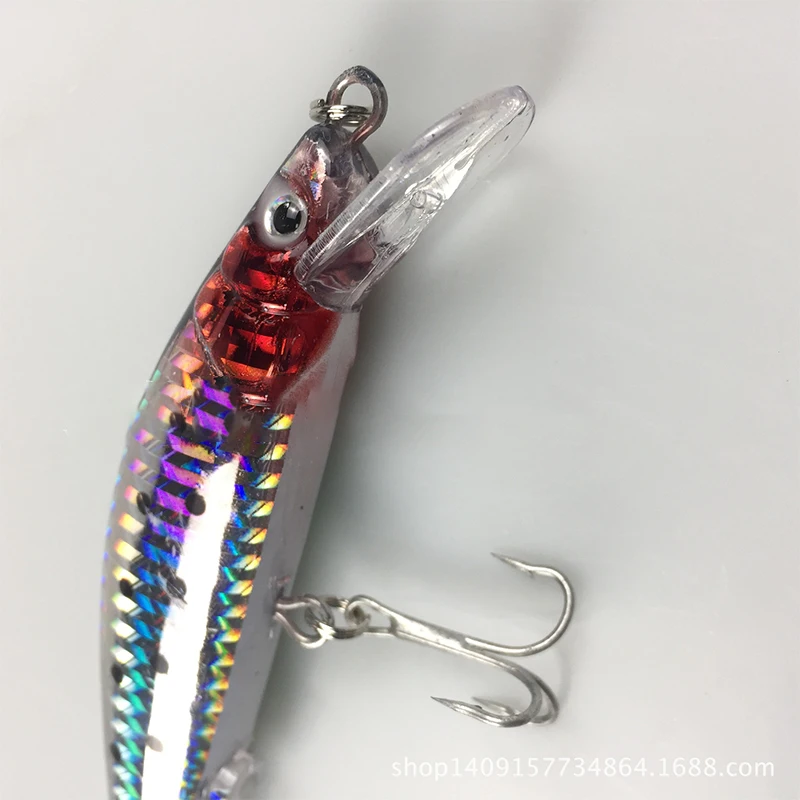 USB Rechargeable LED Twitching Fish Lure Electric Bait Life-like Vibrate Fishing Triple Reble Hook Electronic Baits | Спорт и