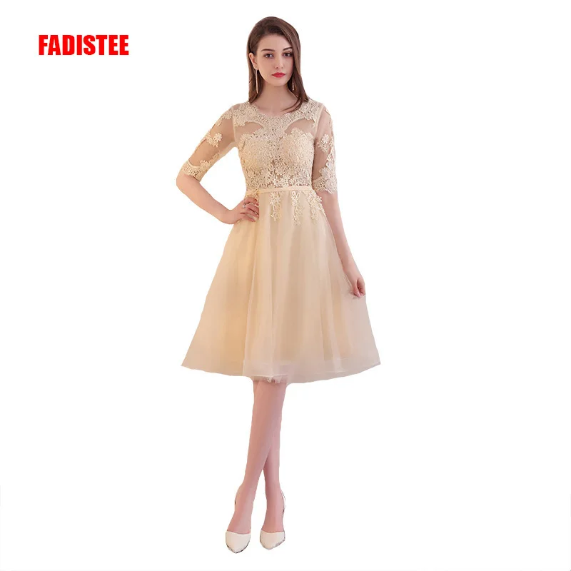 Женское вечернее платье с аппликацией FADISTEE элегантное короткое для выпускного