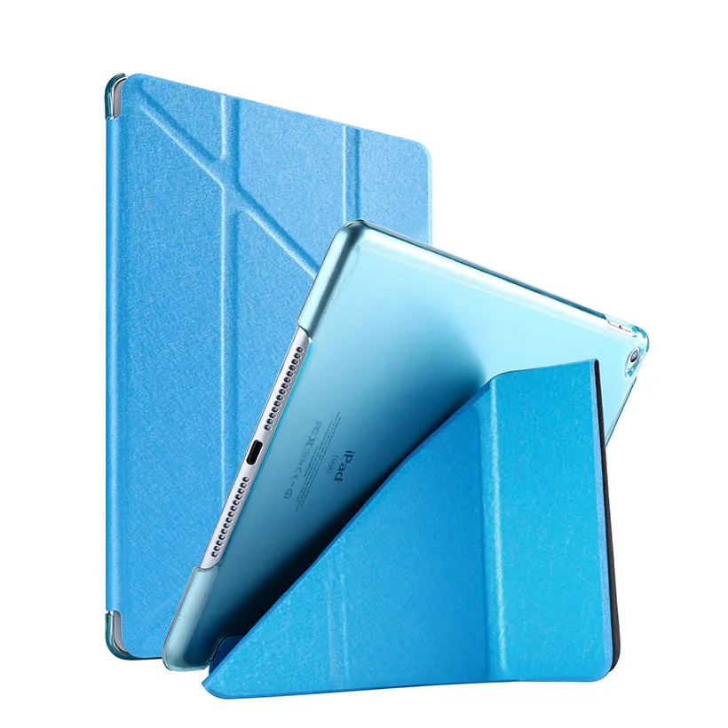 Силиконовый чехол из искусственной кожи для iPadMini 4, чехол, мягкая задняя крышка, трехслойная подставка, умный чехол для Apple iPadMini4, 7,9 дюймов, чехол для планшета