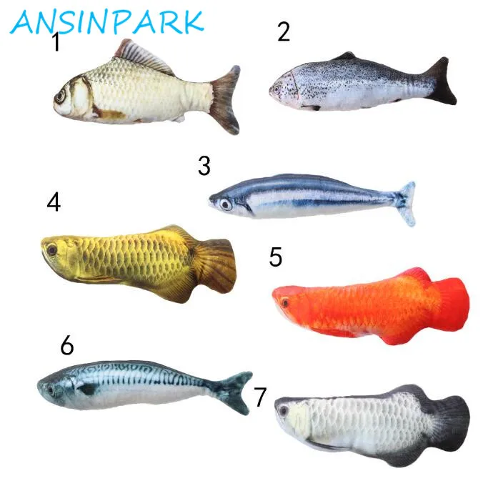 ANSINPARK Новая красивая искусственная игрушка для кошек рыбы плюшевый щенок игрушки