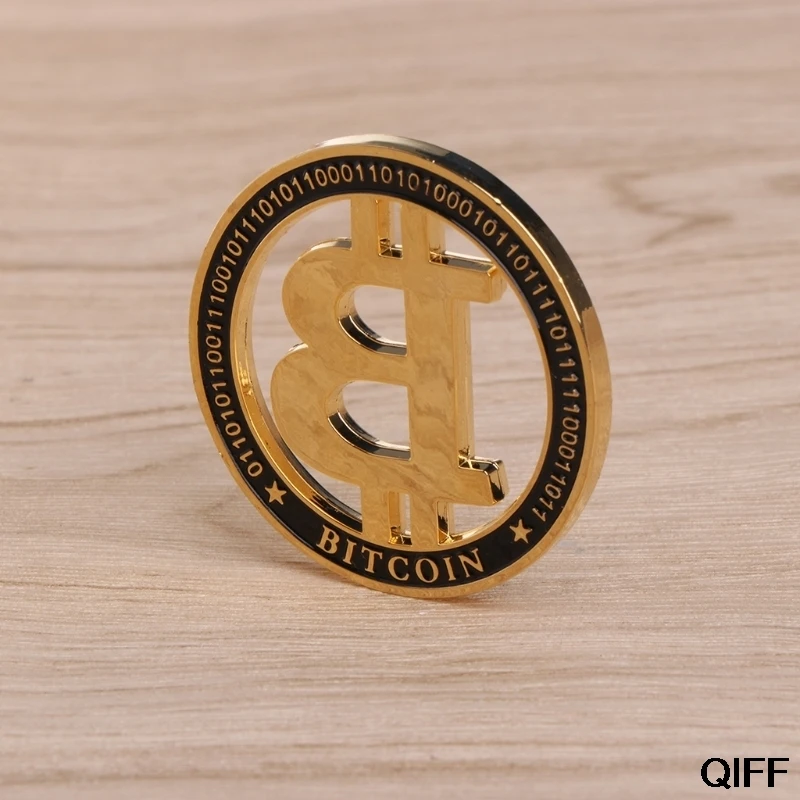 Памятная монета позолоченные полые Биткоин BTC для сувенирной коллекции искусства May06