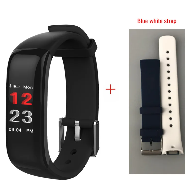 add white belt Hembeer H1 плюс смарт-браслет самый точный пульсометр крови Давление Фитнес часы Красочные Сенсорный экран для телефона - Цвет: add white belt