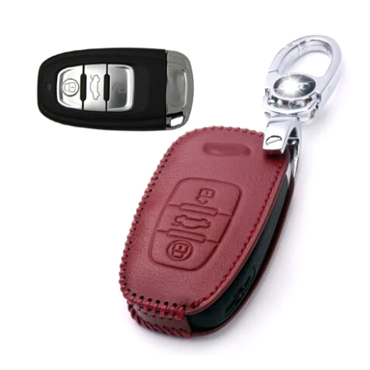 Новый кожаный чехол для ключей с 3 кнопками и дистанционным управлением брелок