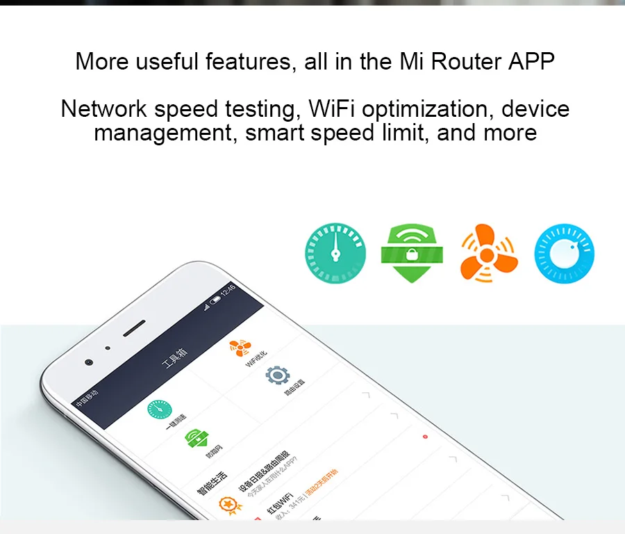 Xiaomi Mi Wi-Fi роутер 4 WiFi повторитель 2,4G 5GHz 128MB DDR3-1200 двухдиапазонный двухъядерный 880MHz беспроводной маршрутизатор с управлением через приложение