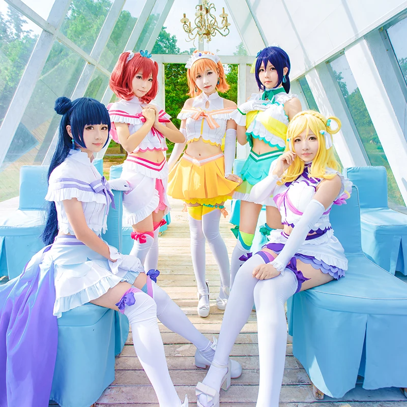 2018 Новая Летняя мода Love Live! Солнечный свет! Косплей костюм Aqours Koibininaritai для всех