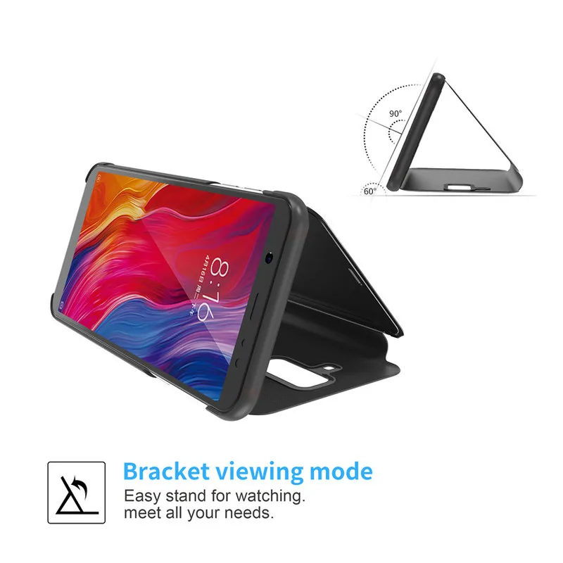 Touch флип чехол Подставка для samsung примечание 9 A9 Звезда 8 5 S10 S9 S8 S7 S6 край A6 A8 плюс J6 J8