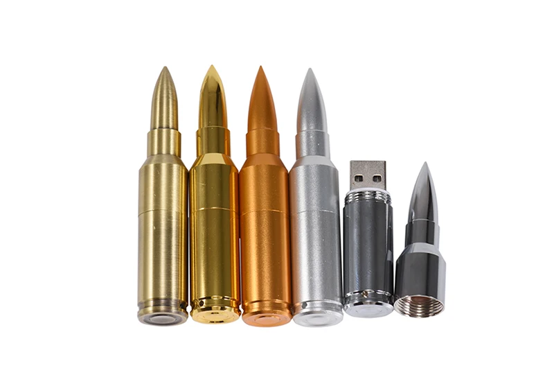 Металлический флеш-накопитель JASTER Bullet USB флеш-накопитель 4G 8G 16GB 32GB 64GB USB 2,0 флеш-накопитель с цепочкой для ключей