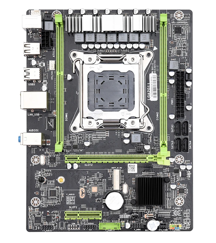 X79 M2-U2 материнская плата LGA2011 ATX USB2.0 SATA 3 ГБ/сек. PCI-E NVME M.2 SSD поддержка памяти REG ECC и процессор Xeon E5