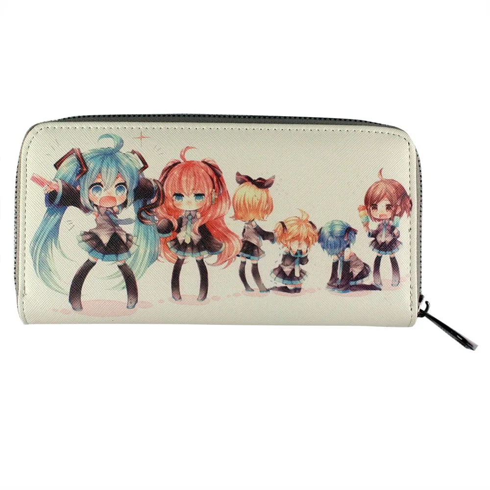 Новый Аниме Хацунэ Мику 3 Dcosplay моделирование kawaii idol бумажник pu + холст молния