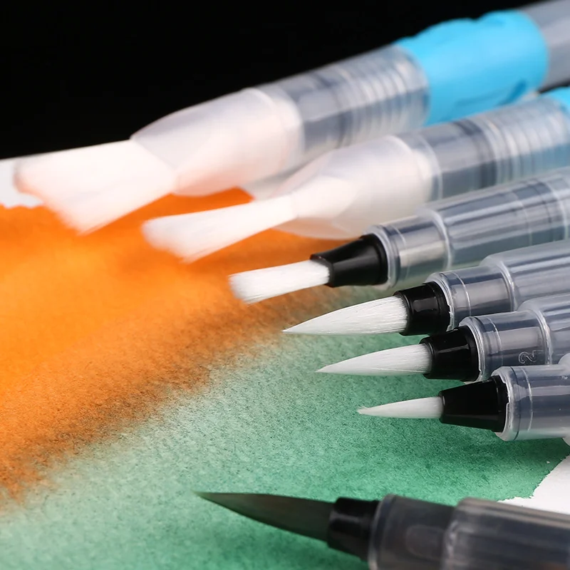 Набор перьевых ручек ручная роспись кисть для рисования большая емкость длинный