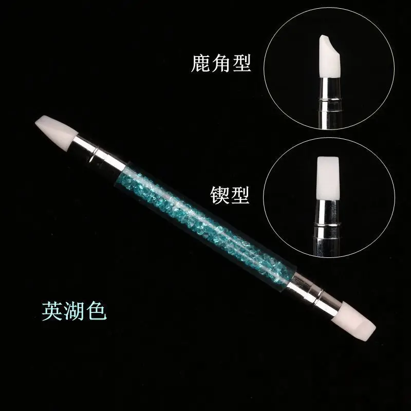 1 шт. силиконовая ручка для дизайна ногтей|Доттсы| |