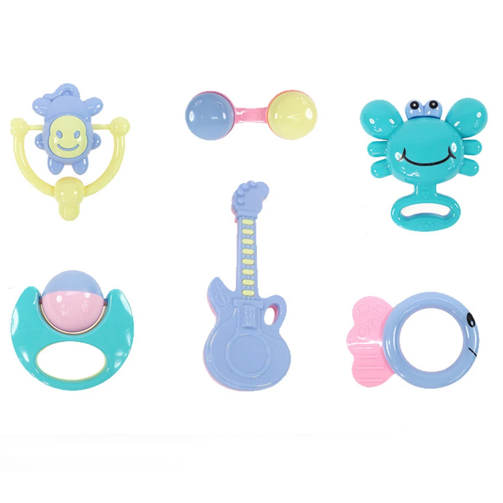 6 шт./компл. детские игрушки колокольчик Пластик Rattke игрушка колокольчики