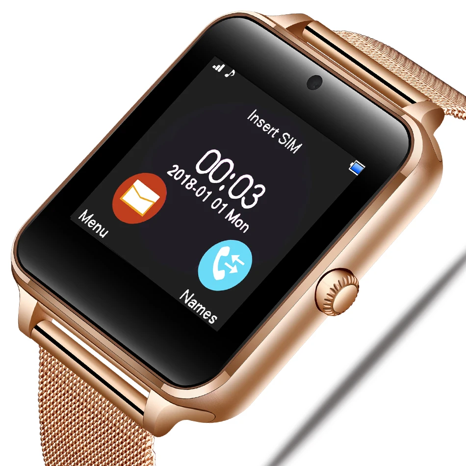 2019LIGE новые роскошные модные часы Smart Watch Для мужчин информация напоминание светодиодный большой дисплей экран SIM карта TF спортивные Для мужчин Смарт-часы