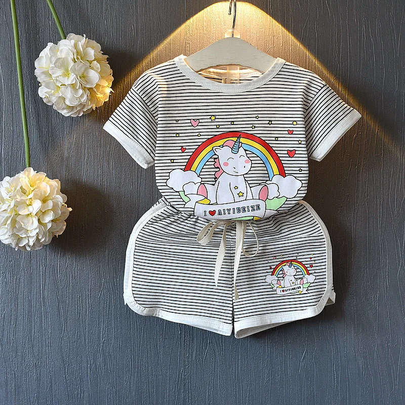 Спортивный костюм для девочек детский комплект одежды из 2 предметов с героями