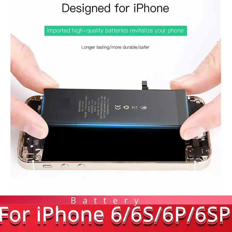 RYKKZ 100% Оригинальная батарея мобильного телефона для iPhone 6 S Plus Батарея 0 цикл литий