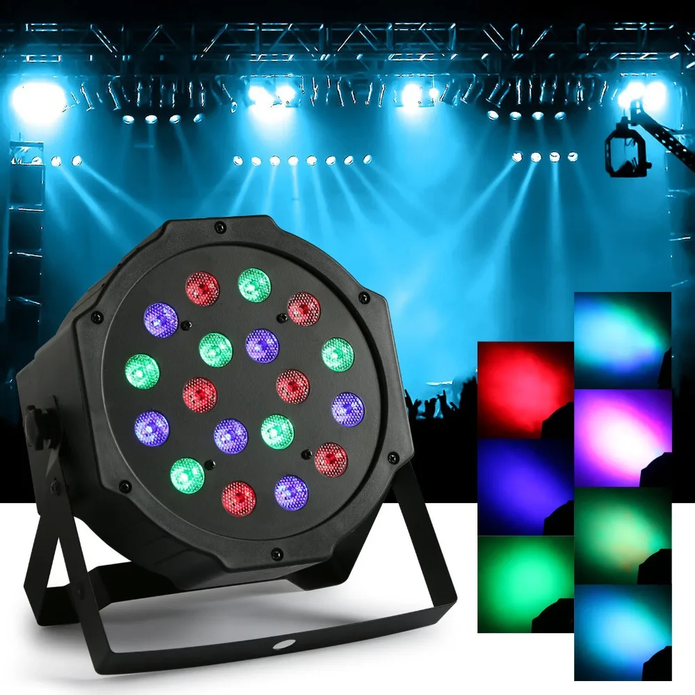 RGB 18 Вт Светодиодный прожектор DMX512 для диджея сцсветильник освесветильник