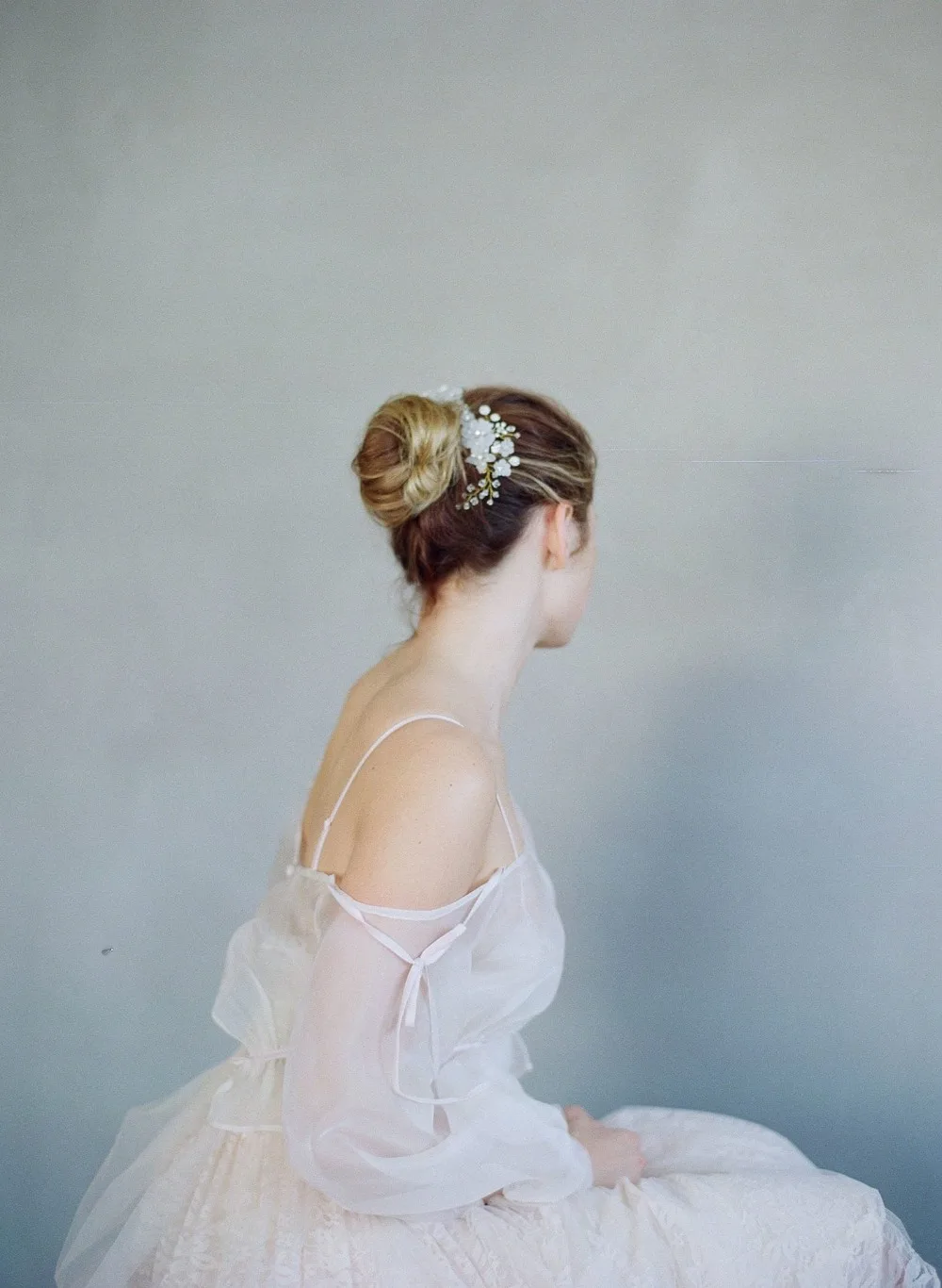 Прозрачные кристаллы из горного хрусталя Свадебные Цветочные гребни для волос