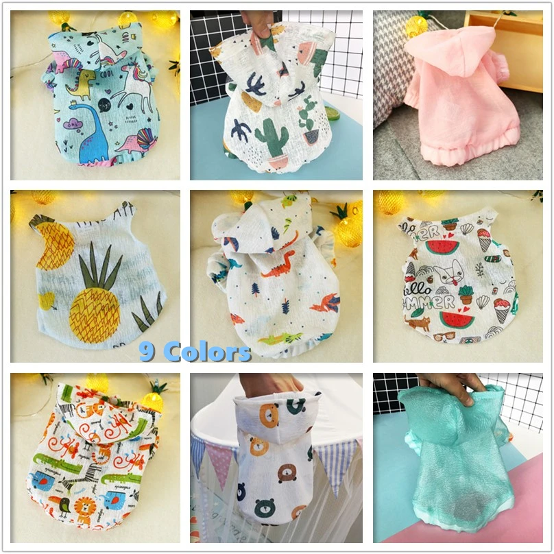 Летняя Милая толстовка с капюшоном и жилетом изображением дышащей собаки милая