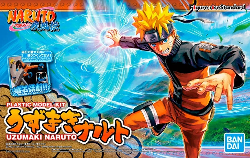 WSTXBD Оригинальный BANDAI стандарт 1/12 масштаб Наруто Модель комплект ПВХ фигурки