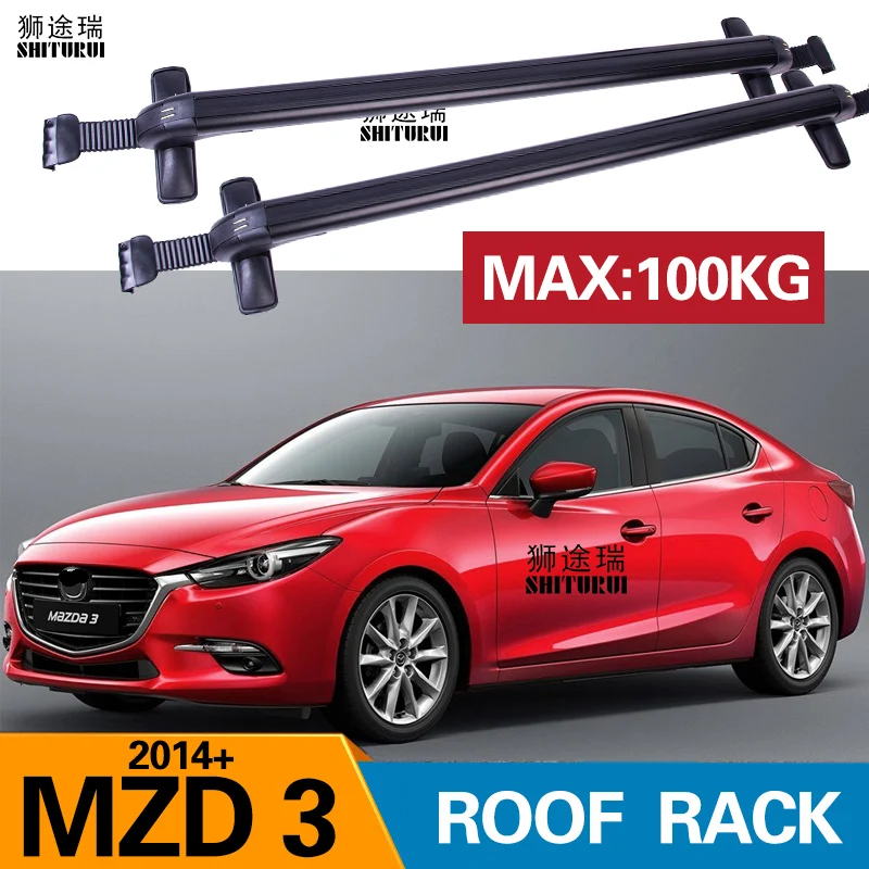 Для MAZDA 3 axela 4-dr Sedan Hatchback+ бар с замком алюминиевый сплав с багажной коробкой велосипедная стойка Спортивная крыша
