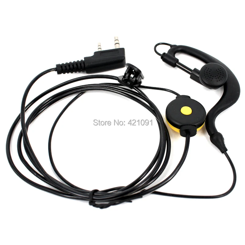 PTT 2 Pin Динамик гарнитуры микрофон для Baofeng UV 5R УФ BF 888S 888 s 5RA Kenwood рация