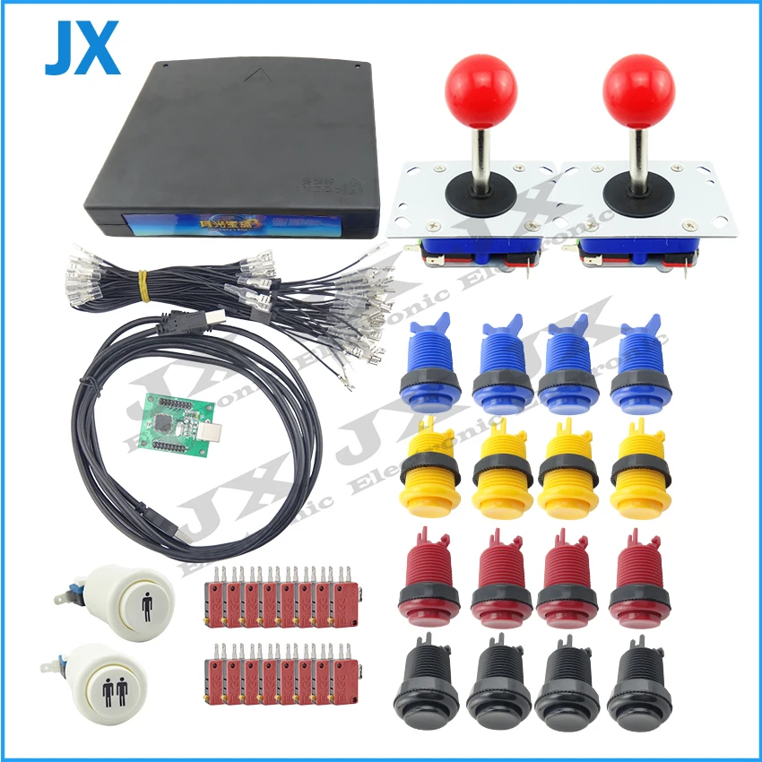 Набор деталей для аркадных игр сделай сам пряди джойстиком 520 в 1 коробке кнопкой