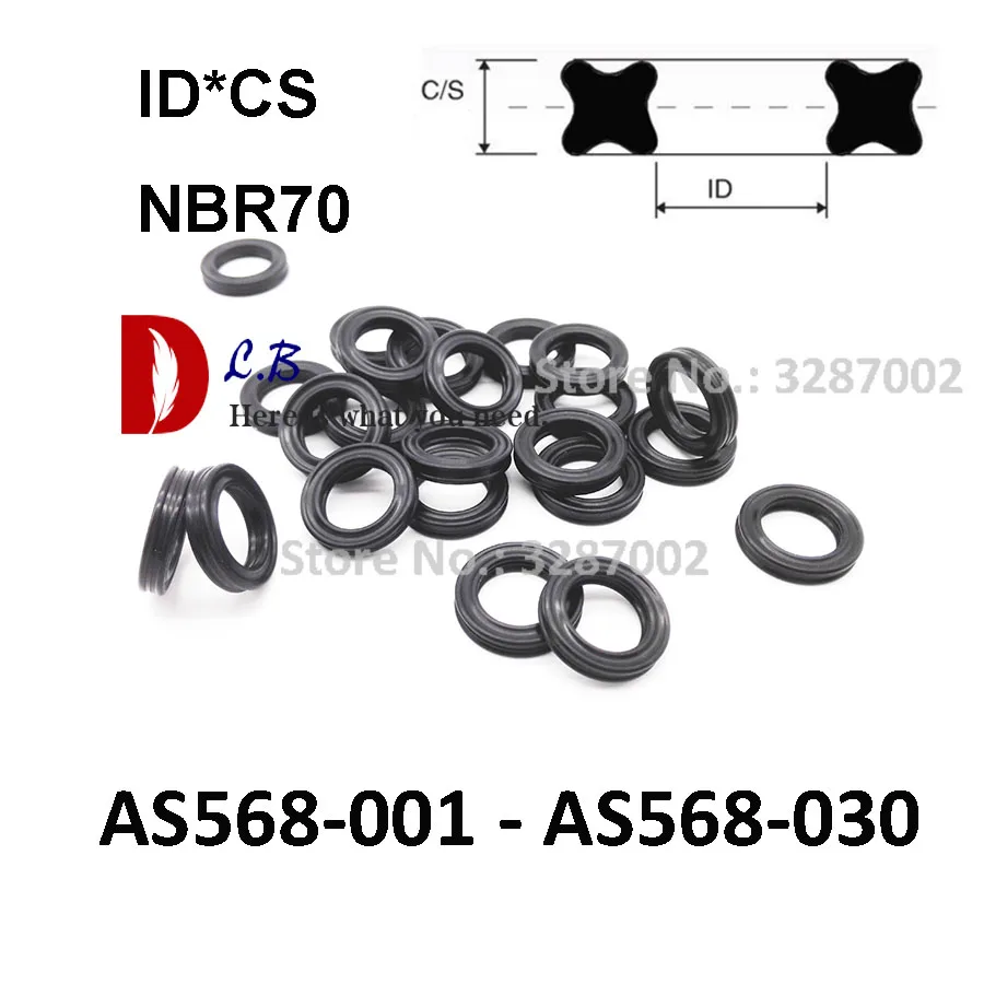 XRing CS 1 78 мм AS568 001 030 ID x нитрил (NBR) 70 ShA четырехкольцо Buna N резиновые уплотнения
