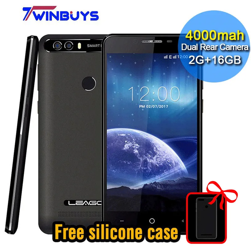 Leagoo kiicaa power Питания Android 7.0 мобильный телефон dual сзади Камера 4000 мАч 5.0 &quotMT6580A Quad Core